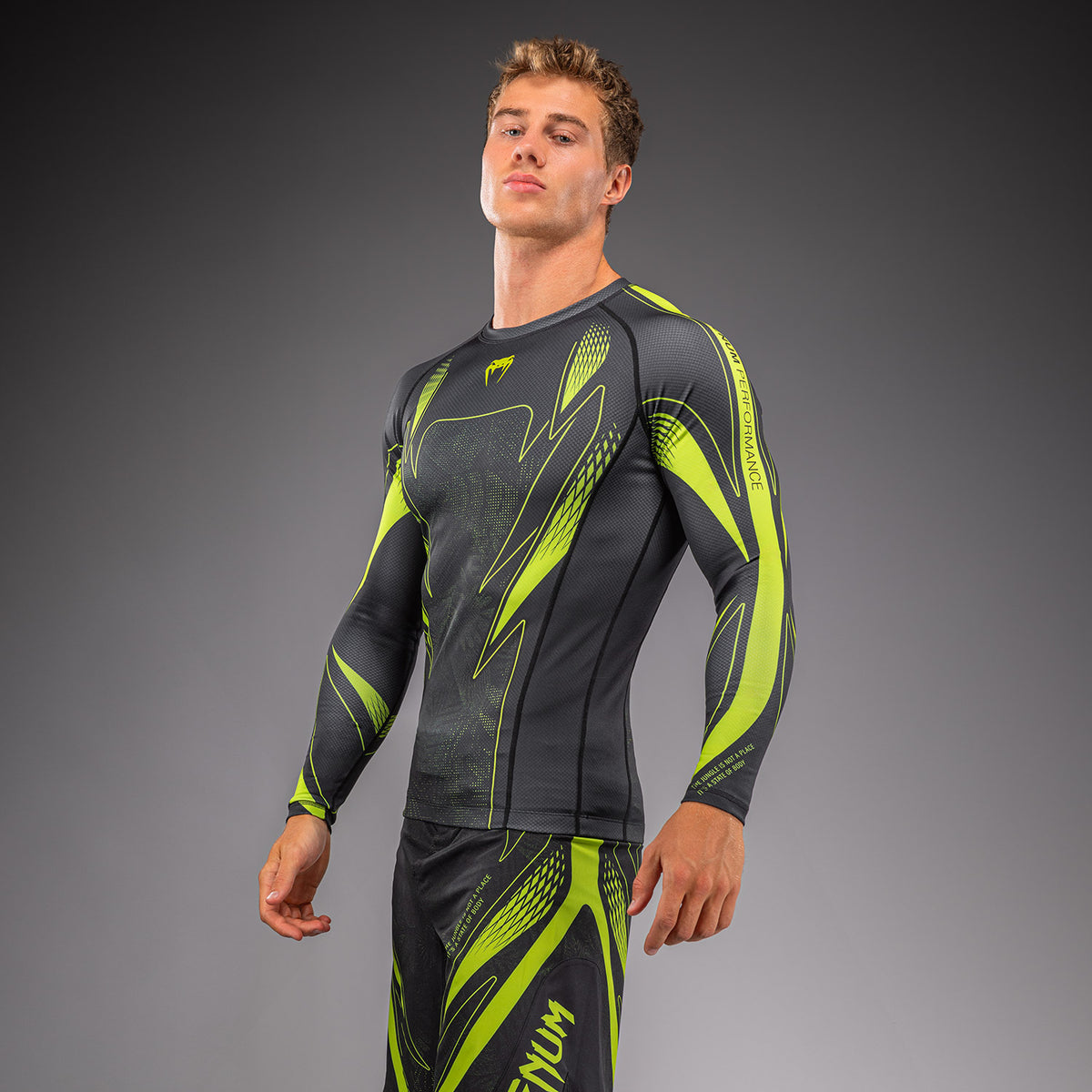 Rashguard à manches longues Venum Amazonia Reborn - Noir/Vert - product-type_T-Shirts de Compression