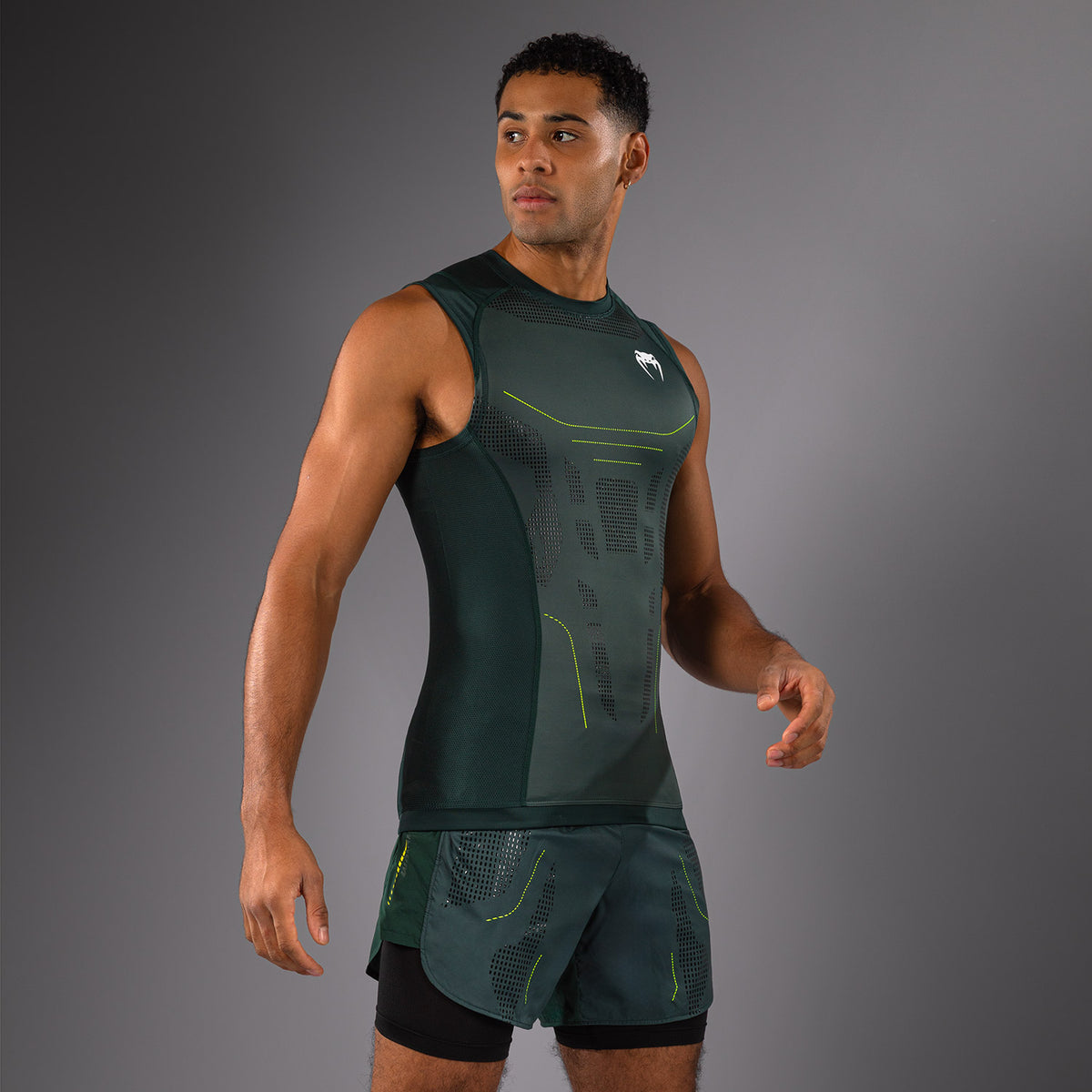 Rashguard Sans Manches Venum Technical 3.0 - Vert Forêt - product-type_T-Shirts de Compression