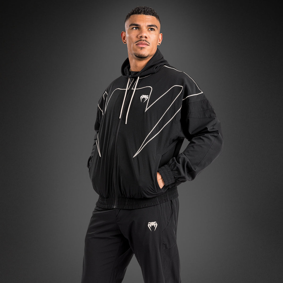 Veste de survêtement Venum Attack 90 - Noir/Blanc - product-type_Vestes