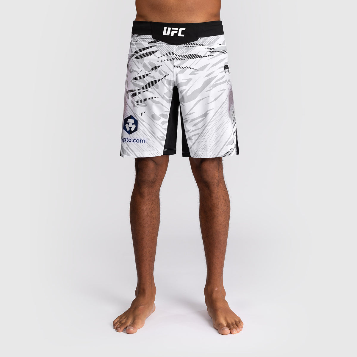 Shorts de Combat pour Hommes UFC Fusion by Venum Personnalisé Authentic Fight Night - Coupe Longue - Blanc - product-type_Shorts de MMA
