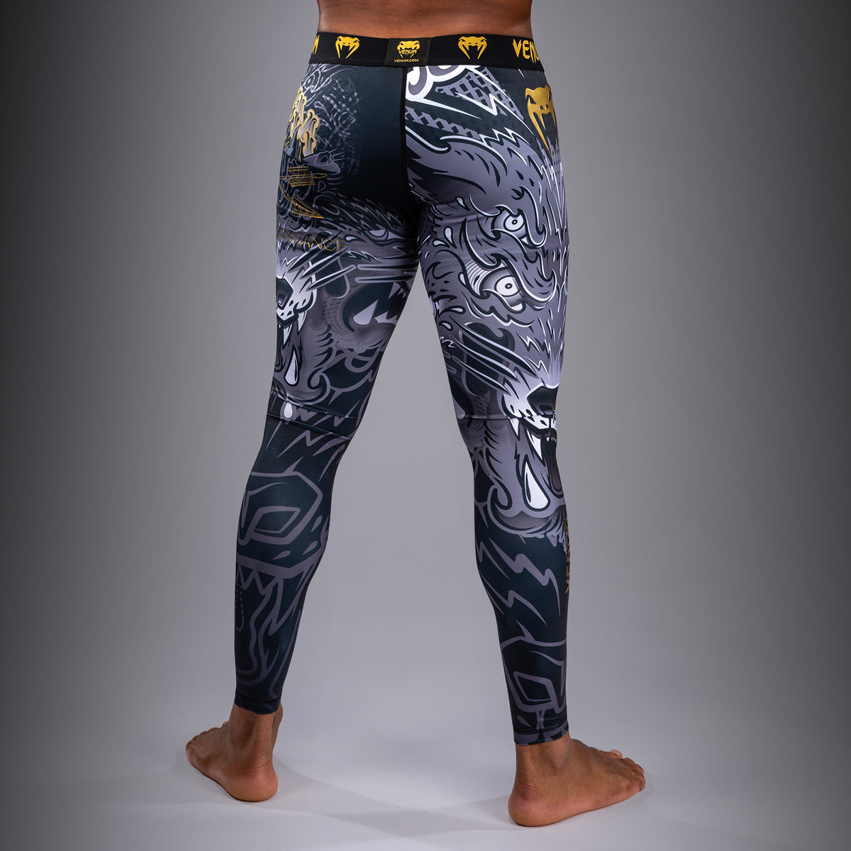 Pantalon de compression Venum Wolf Atak – Noir/Gris - product-type_Pantalons de Compression