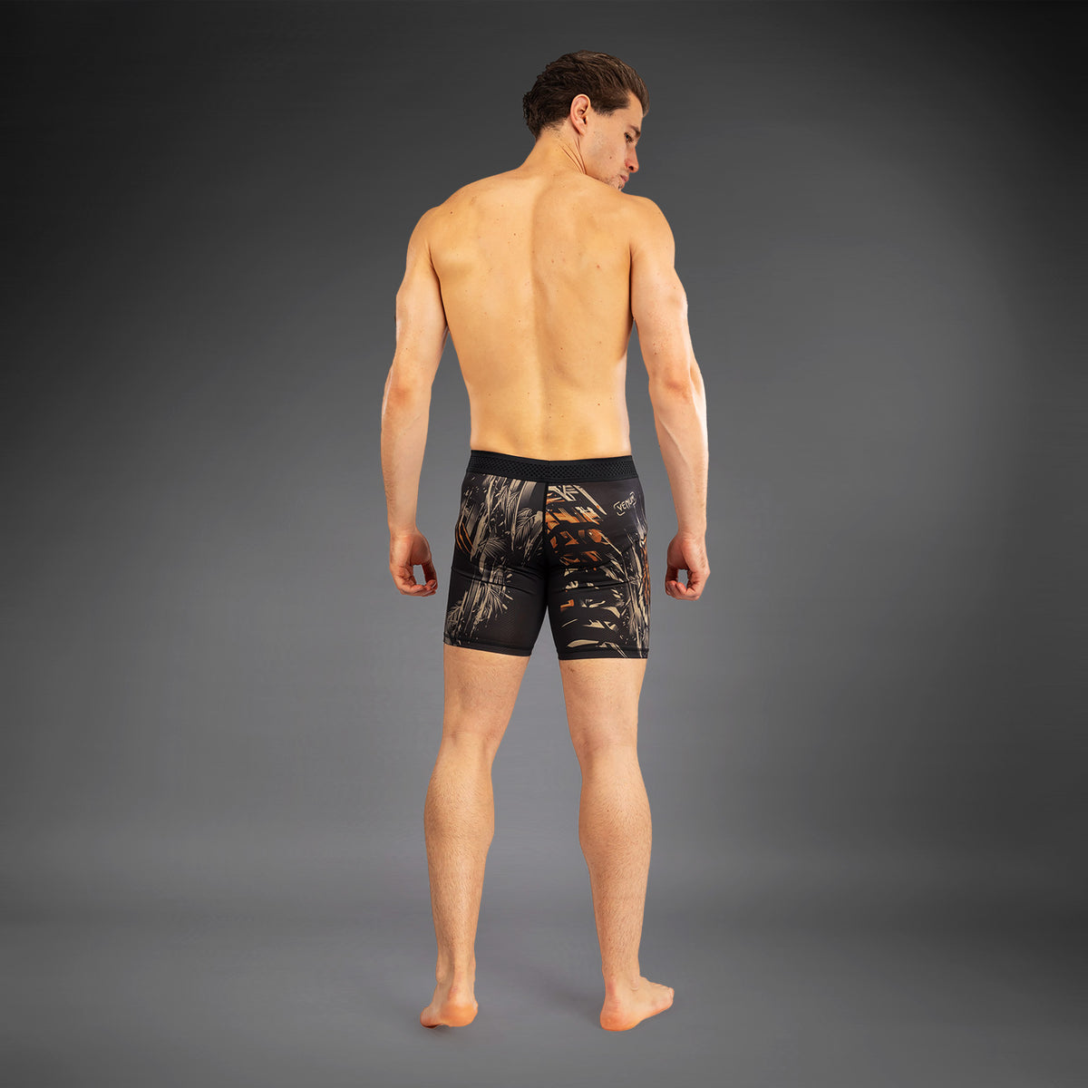Short de compression Venum Tiger pour Hommes - Noir/Orange Néon - product-type_Shorts de compression