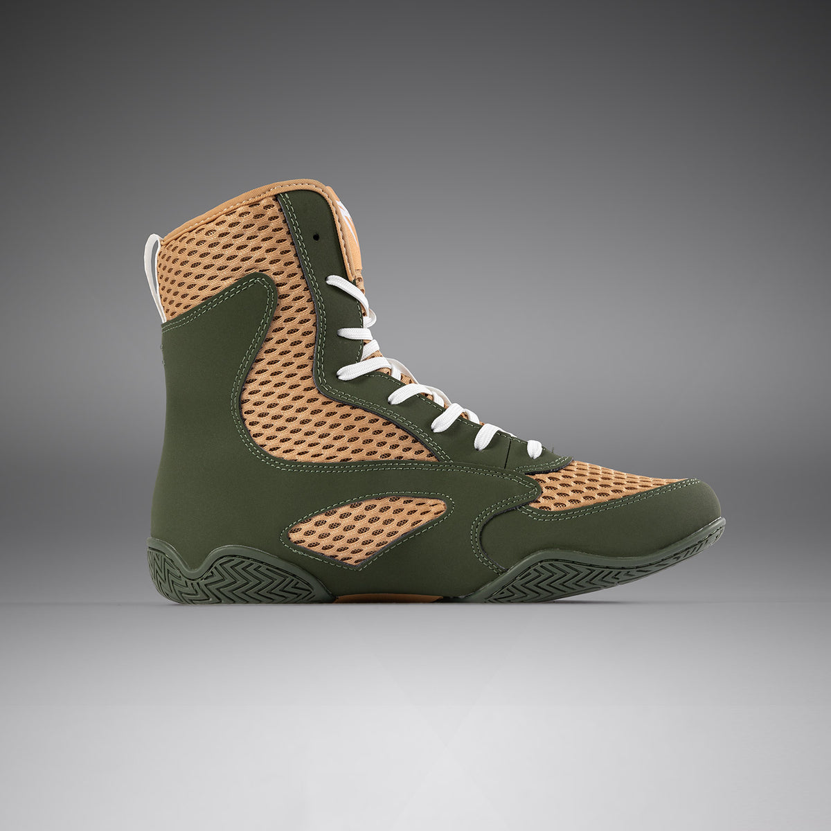 Chaussures de Boxe Venum Contender - Vert Militaire/Sable - product-type_Chaussures de boxe