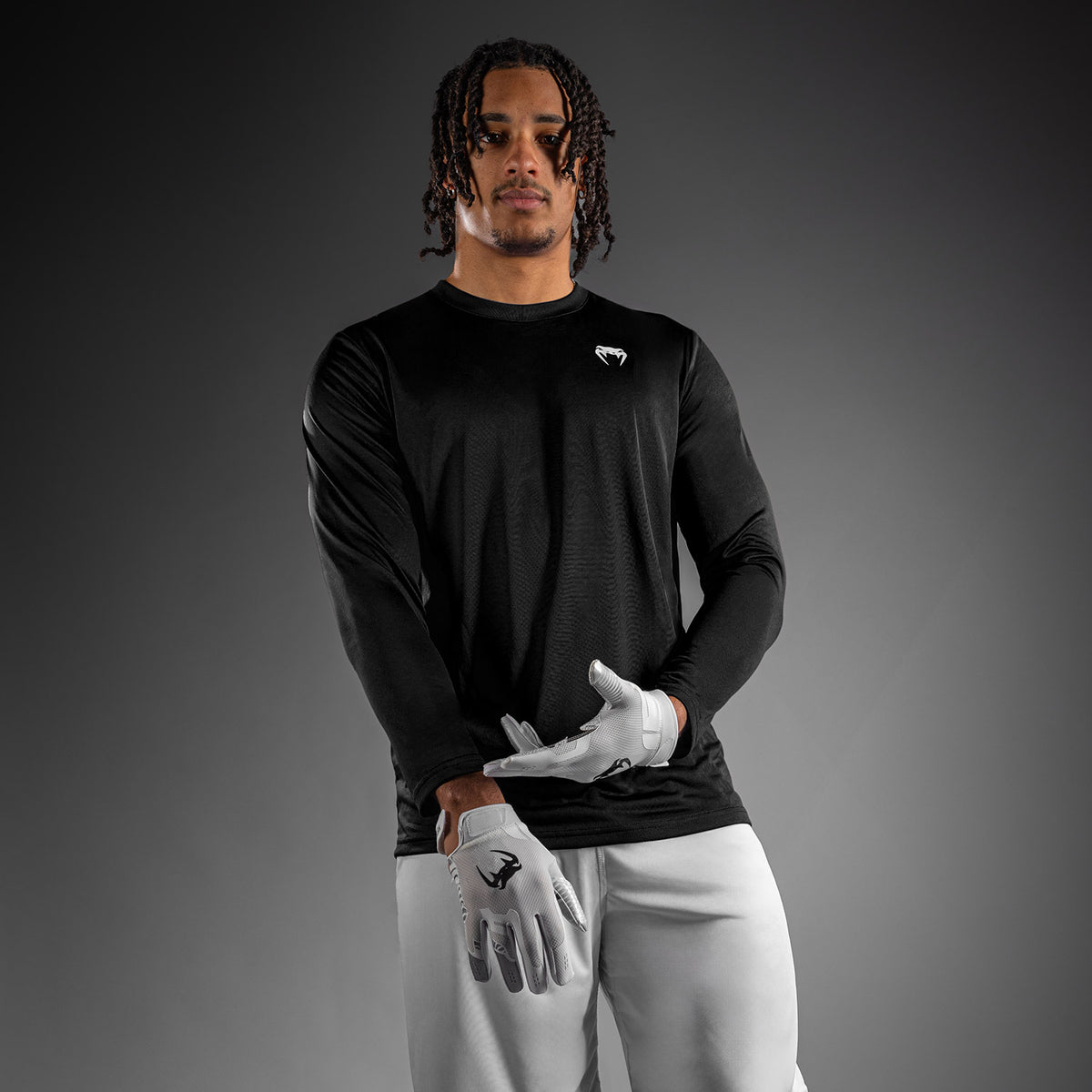 T-shirt à manches Longues Venum Lineup Performance - Noir/Blanc - product-type_T-Shirts Dry Tech