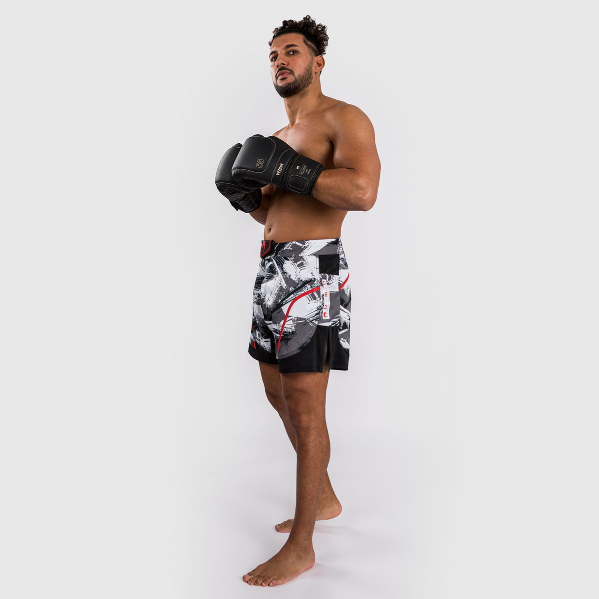 Short de combat Venum Electron 3.0 - Gris/Rouge - product-type_Shorts de MMA