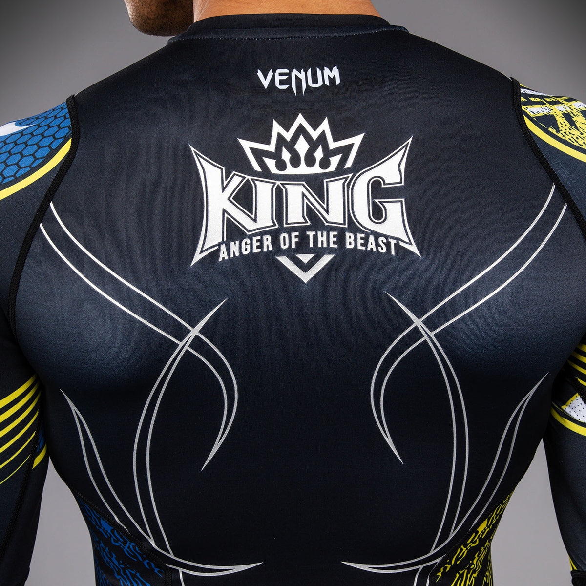 Rashguard à Manches Longues King Venum x TEKKEN 8 - Noir/Jaune - product-type_T-Shirts de Compression
