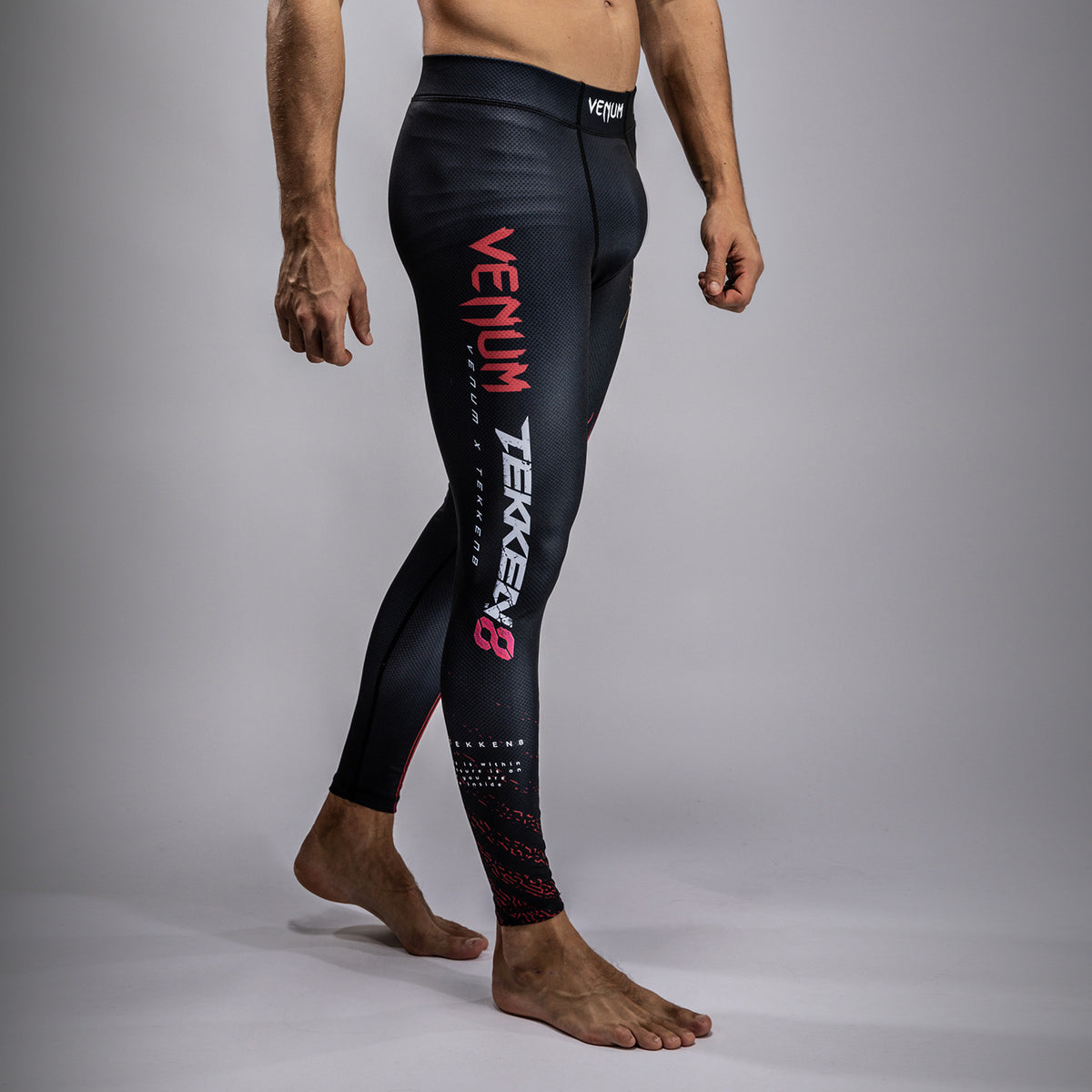 Pantalon de compression Venum x TEKKEN 8 - Marshall Law - Noir/Rouge/Or - product-type_Pantalons de Compression