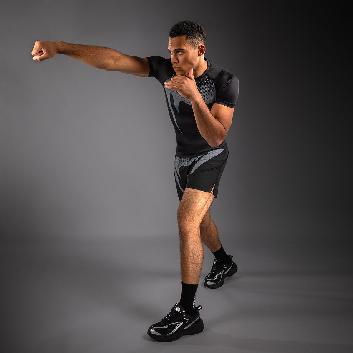 Rashguard Venum No Gi - Noir/Gris Argenté - product-type_T-Shirts de Compression