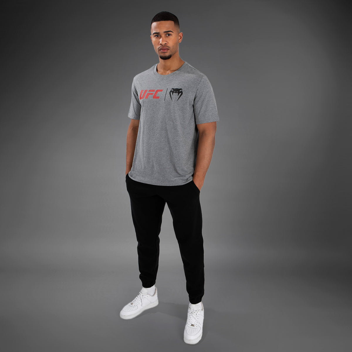 T-Shirt UFC Venum Classic - Gris/Rouge - product-type_T-Shirts