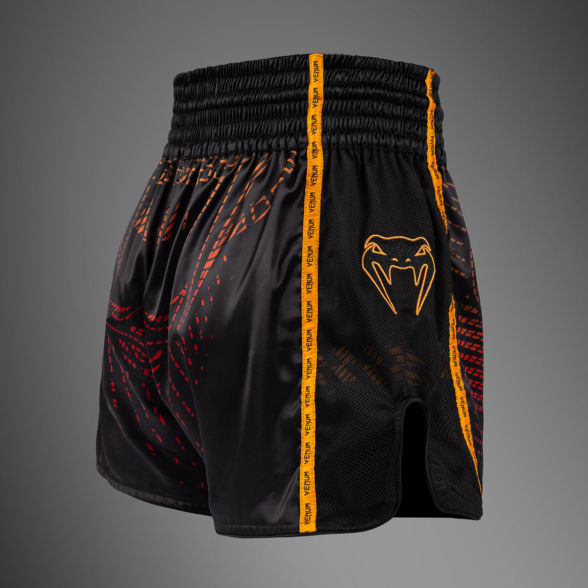 Short de Muay Thaï Venum Quetzal Fury - Noir/Rouge Fury/Mandarine - product-type_Shorts de Muay Thai