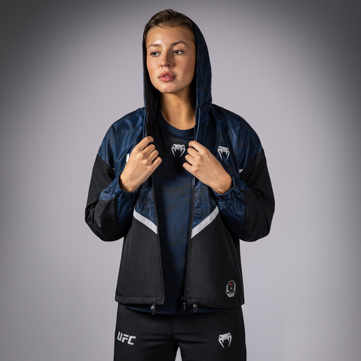 Veste à Capuche Zippé pour Femmes UFC Fusion by Venum Fight Week - Bleu Océanique - product-type_Vestes