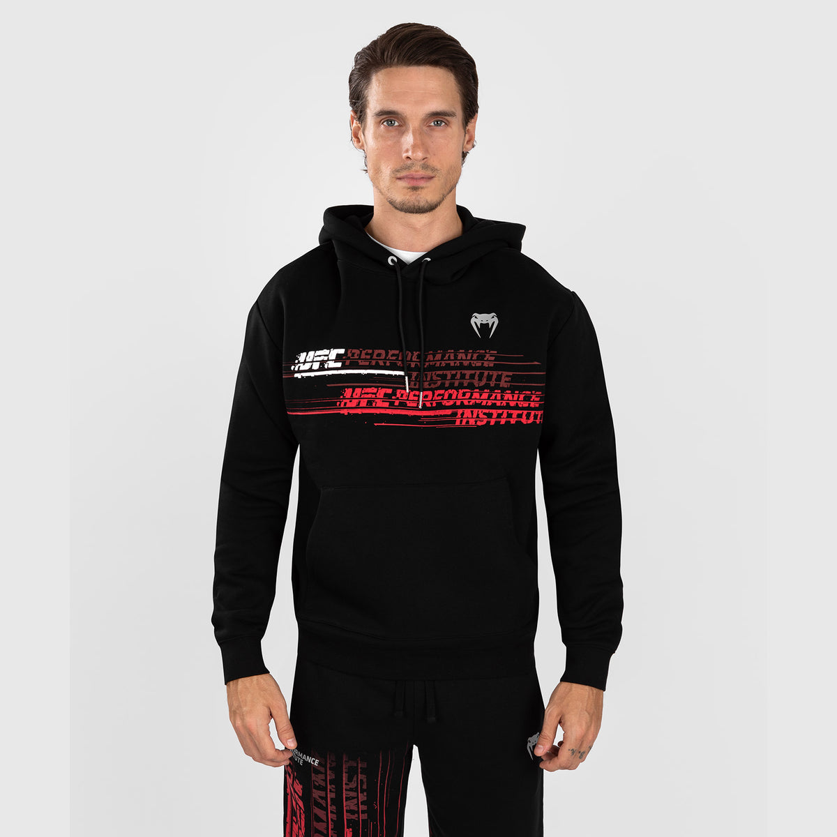 Sweatshirt à Capuche pour Hommes UFC Venum Performance Institute 2.0 - Noir/Rouge - product-type_Sweatshirts