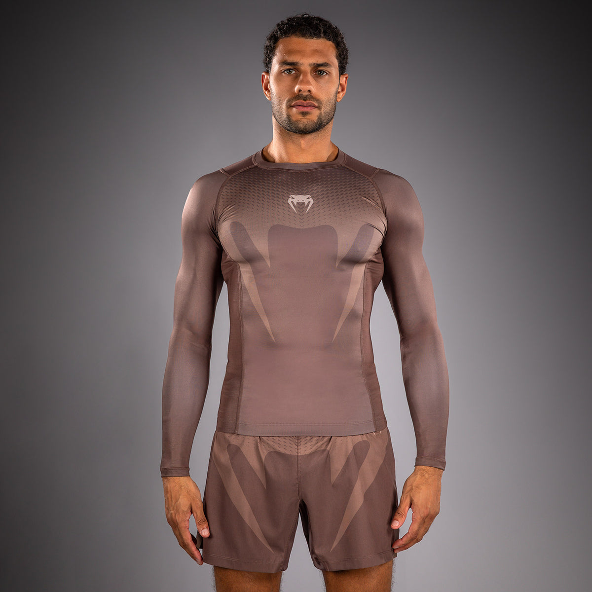 Rashguard Venum No Gi - Marron Chocolat - product-type_T-Shirts de Compression