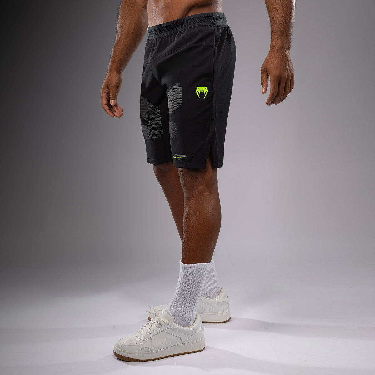 Short d'entraînement Venum Training Camp 4.0 - Noir/Vert Fluo - product-type_Shorts de training