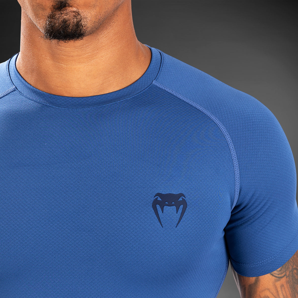 Rashguard à manches courtes pour hommes Venum Contender - Bleu - product-type_T-Shirts de Compression