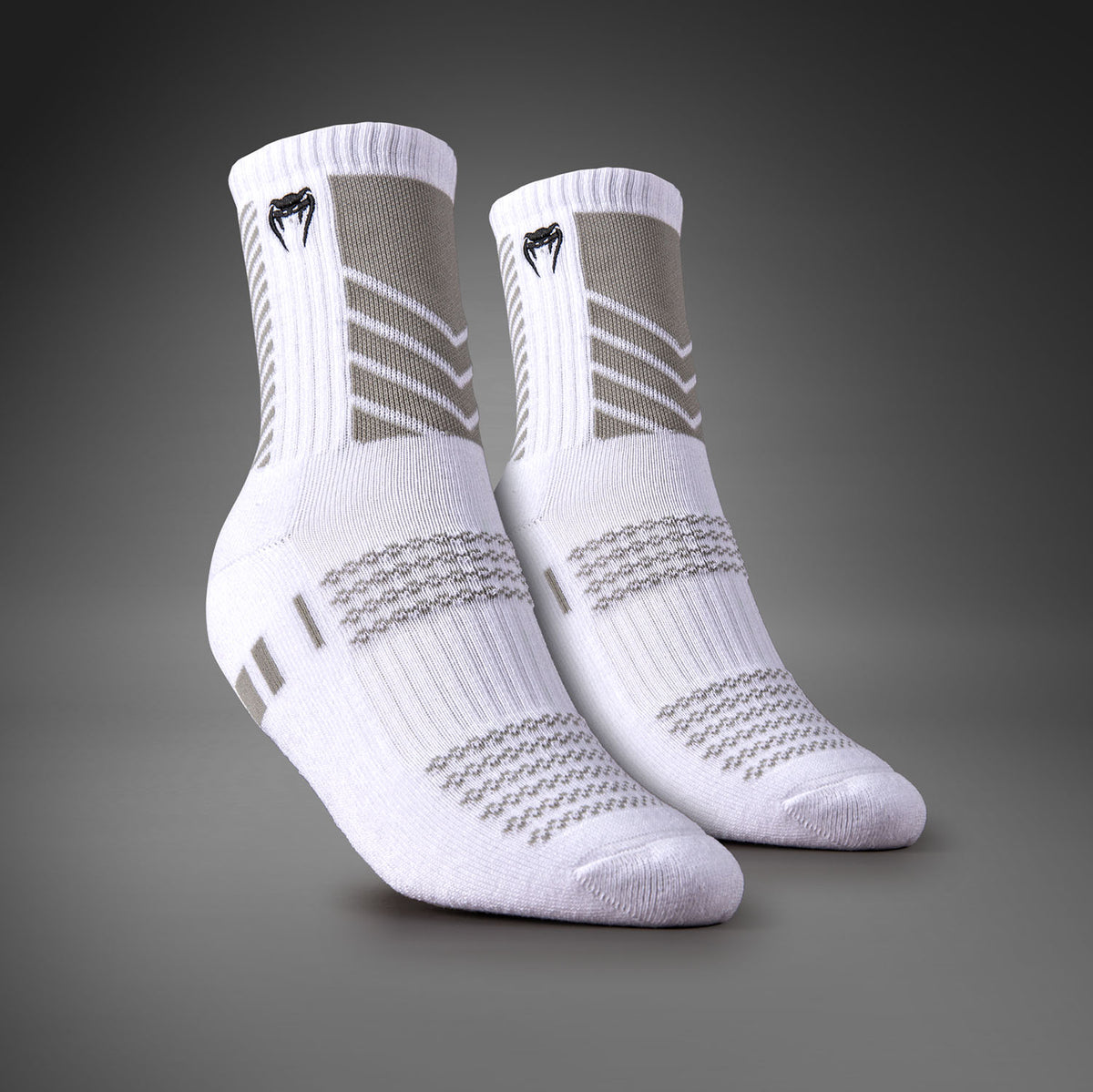 Pack de 3 Paires de Chaussettes Mi-longues Venum Vector - Blanc/Gris - product-type_Chaussettes