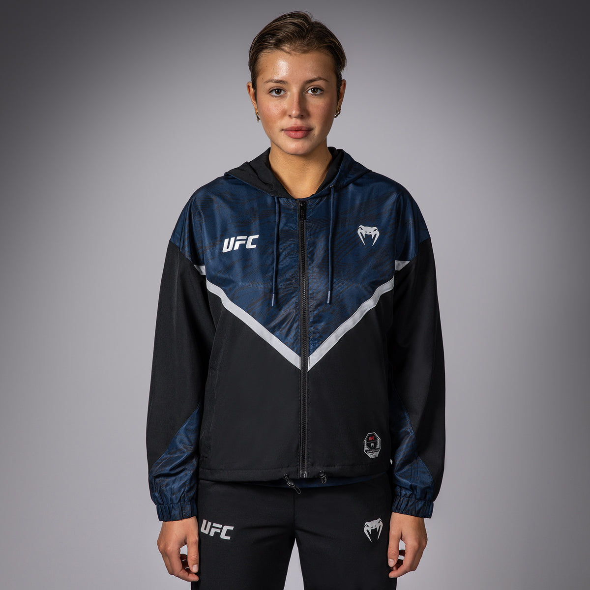 Veste à Capuche Zippé pour Femmes UFC Fusion by Venum Fight Week - Bleu Océanique - product-type_Vestes