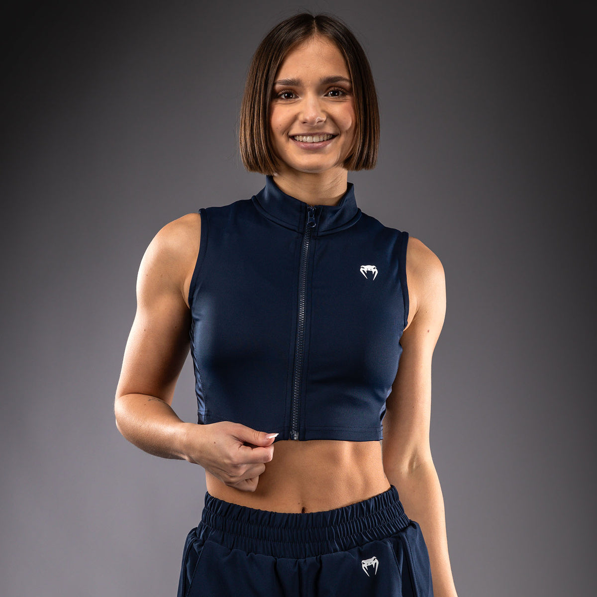 Crop Top pour Femme Venum Sculpt Shape - Bleu Marine - product-type_T-Shirts