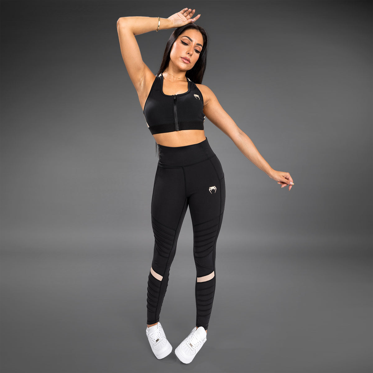 Legging Venum Moto - Pour Femme - Noir/Sable - product-type_Leggings