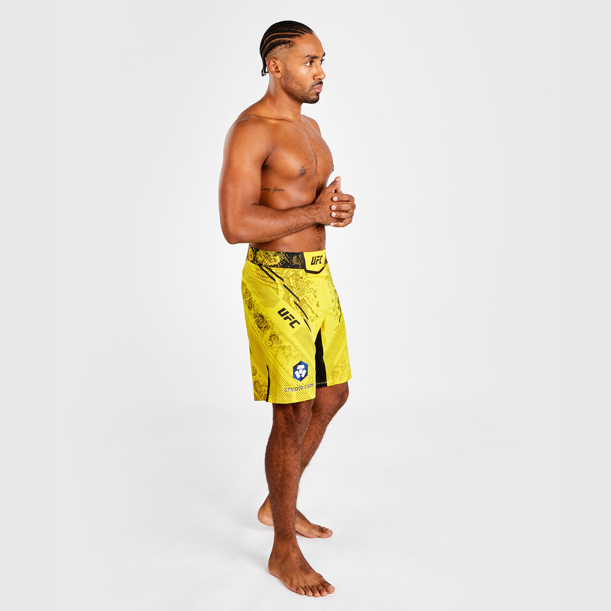 Short de combat Coupe longue pour Hommes UFC Adrenaline by Venum Authentic Fight Night - Jaune - product-type_Shorts de MMA