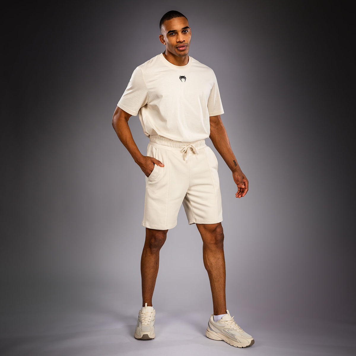 Short en Coton Venum Contender Fleece – Blanc Cassé - product-type_Shorts en Coton