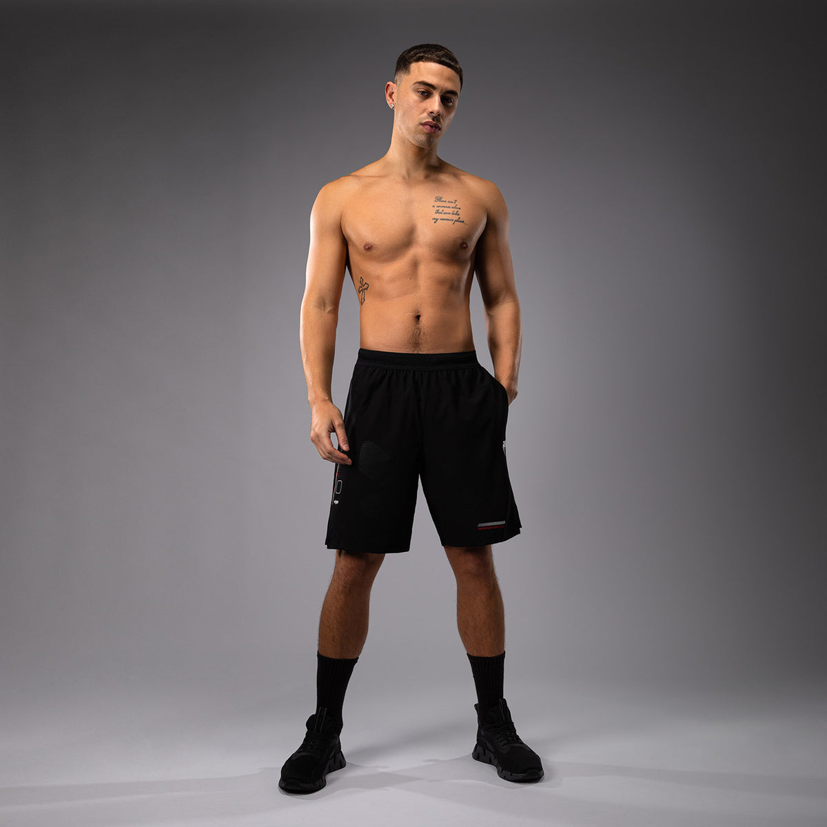 Short d'entraînement Venum Tactical XT- Noir/Rouge Feu - product-type_Shorts de training