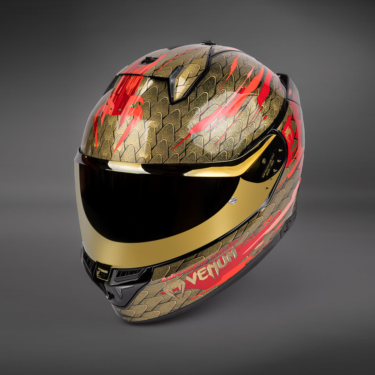 Casque de moto Venum x Shark SKWAL - Rouge/Or - product-type_Casque de Moto