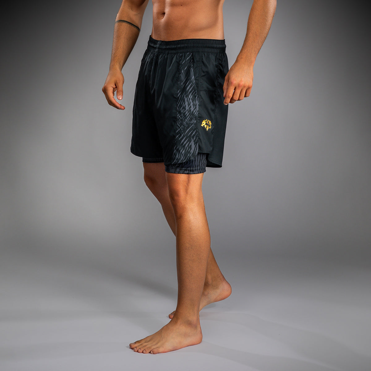 Short d'entraînement Venum x Chimaev - Noir/Gris - product-type_Shorts de training