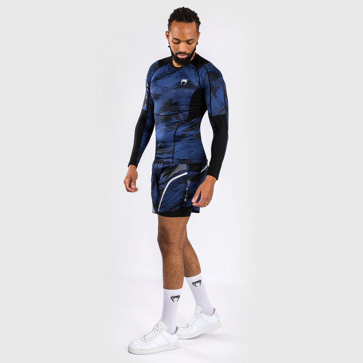 Rashguard à manches longues Venum Electron 3.0 - Bleu Marine - product-type_T-Shirts de Compression