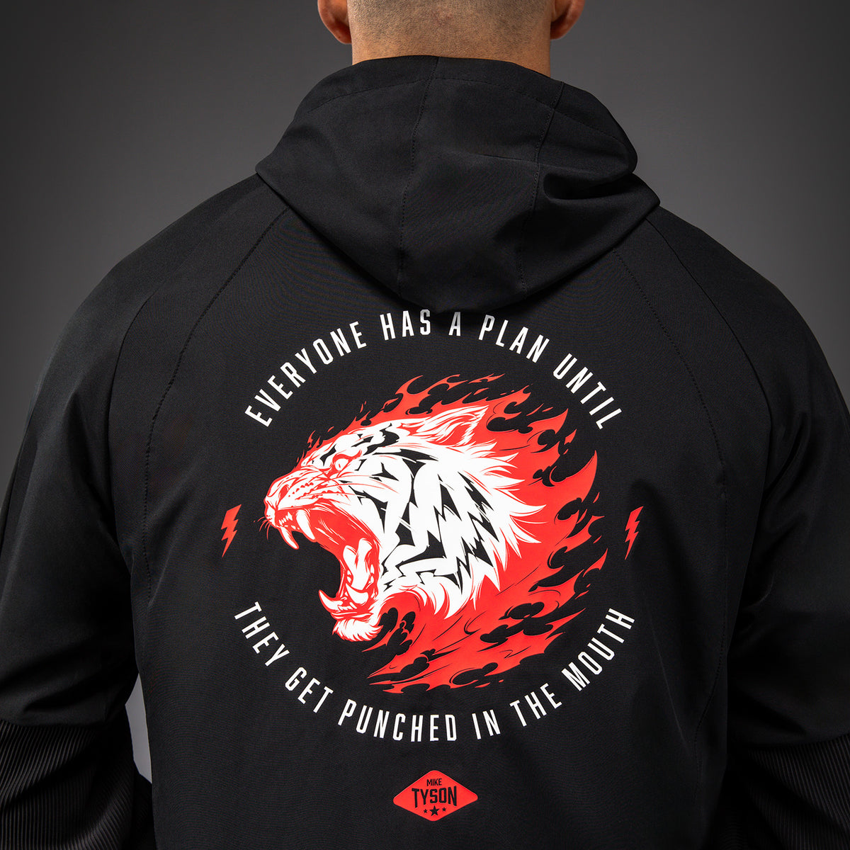 Veste de Survêtement Venum x Mike Tyson Tiger - Noir Profond/Rouge Intense - product-type_Vestes