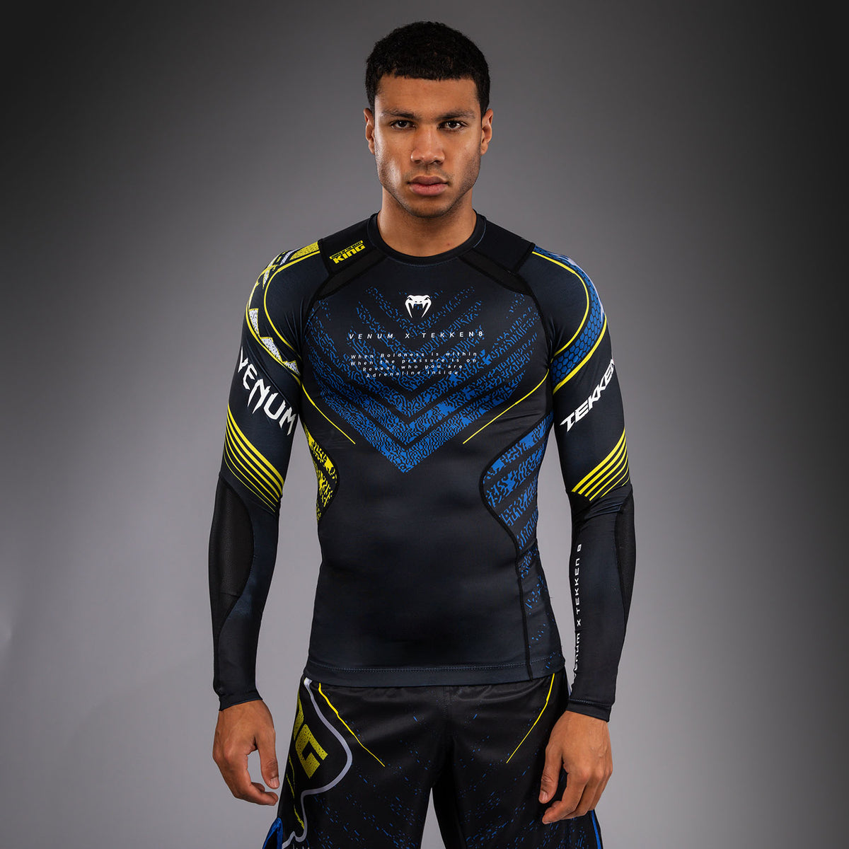 Rashguard à Manches Longues King Venum x TEKKEN 8 - Noir/Jaune - product-type_T-Shirts de Compression