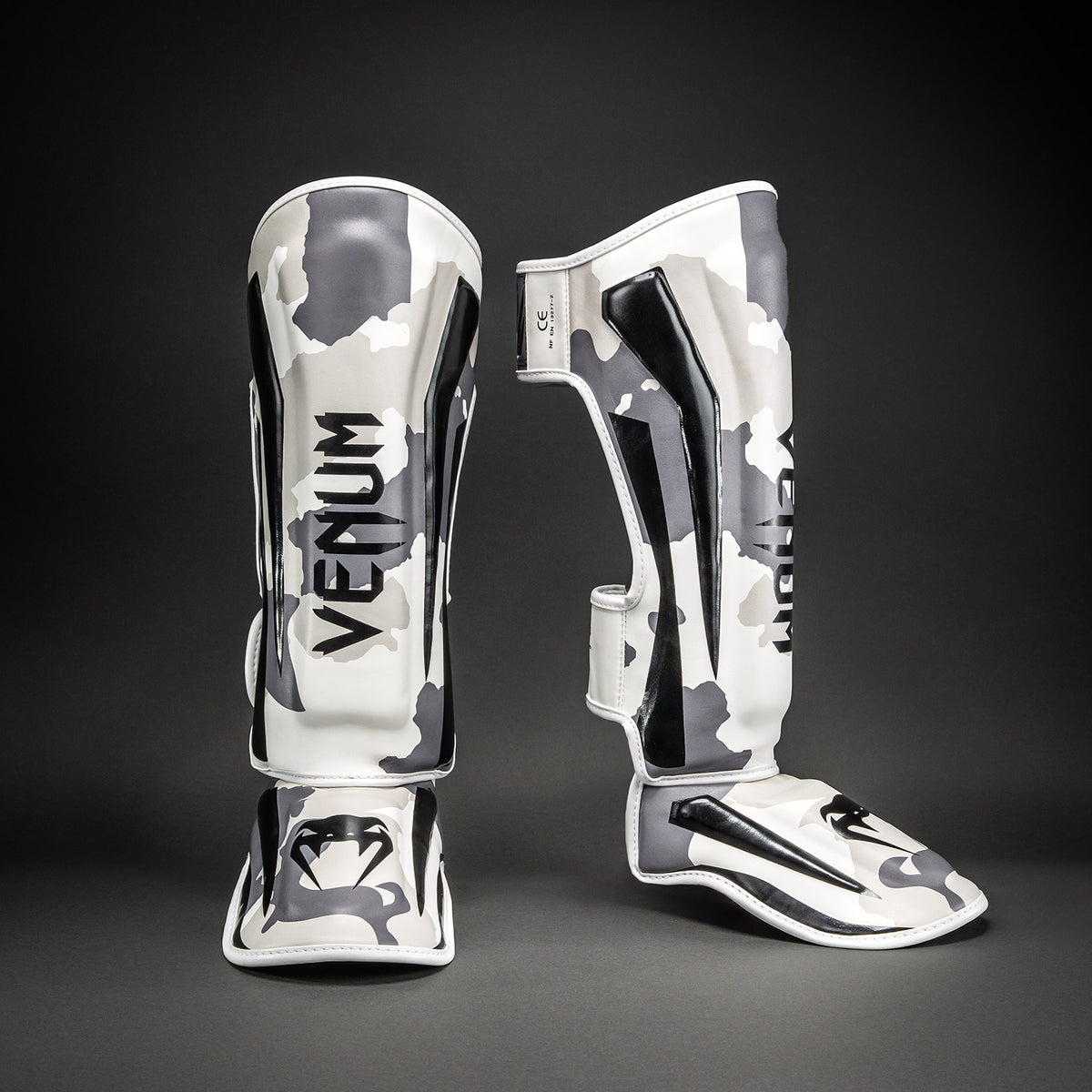 Protège-tibias Venum Elite Camo - Blanc/Gris Clair - product-type_Protège-tibias