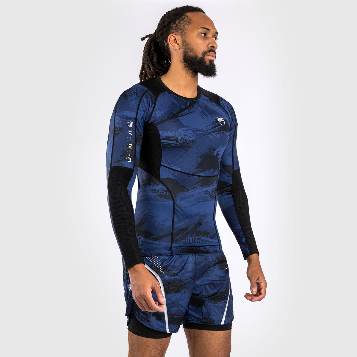 Rashguard à manches longues Venum Electron 3.0 - Bleu Marine - product-type_T-Shirts de Compression