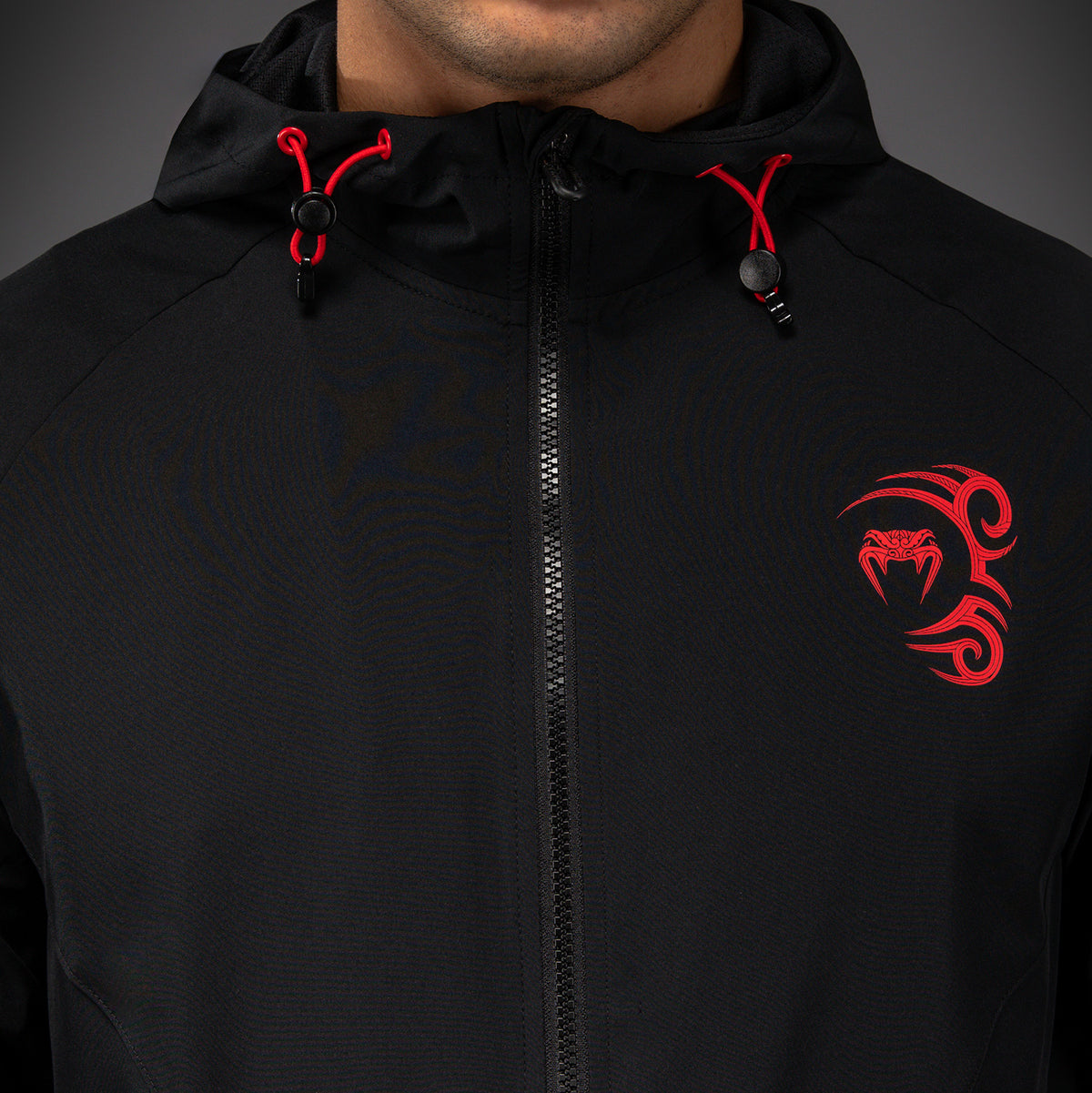 Veste de Survêtement Venum x Mike Tyson Tiger - Noir Profond/Rouge Intense - product-type_Vestes