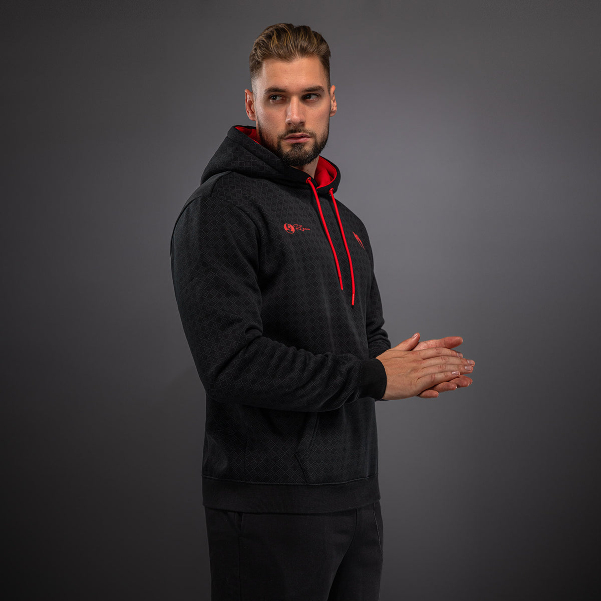 Sweat à Capuche Venum x Roger Gracie Signature - Noir/Rouge - product-type_Sweatshirts
