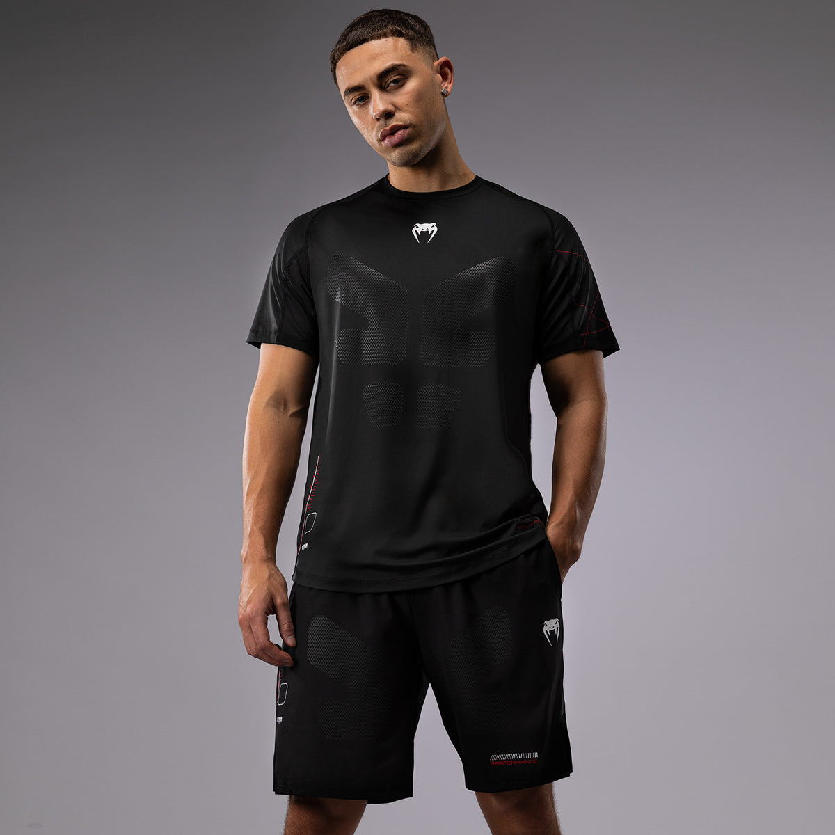 T-Shirt Dry-Tech Venum Tactical XT - Noir/Rouge Feu - product-type_T-Shirts Dry Tech
