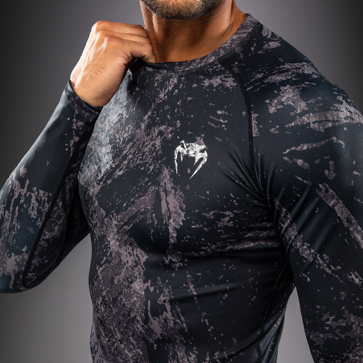 Rashguard à Manches Longues Venum Rage & Workout - Noir/Gris - product-type_T-Shirts de Compression