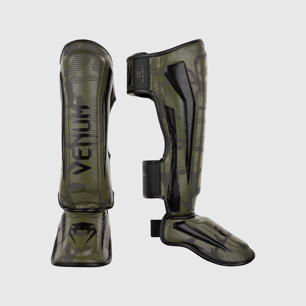 Protège-tibias Venum Elite – Kaki Camo - product-type_Protège-tibias