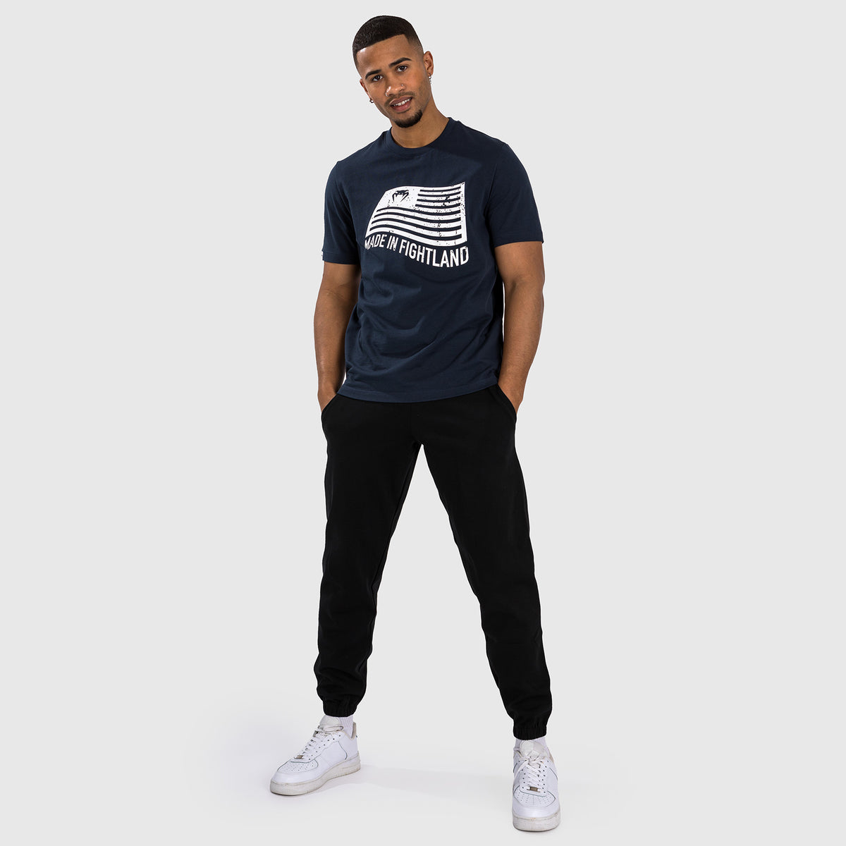 T-Shirt Venum Made in Fightland - Bleu marine/blanc - product-type_T-Shirts