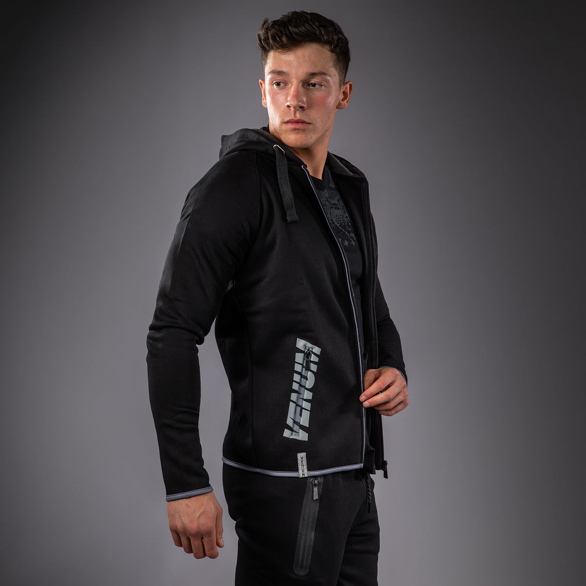 Sweat à capuche Venum – Noir/Gris -