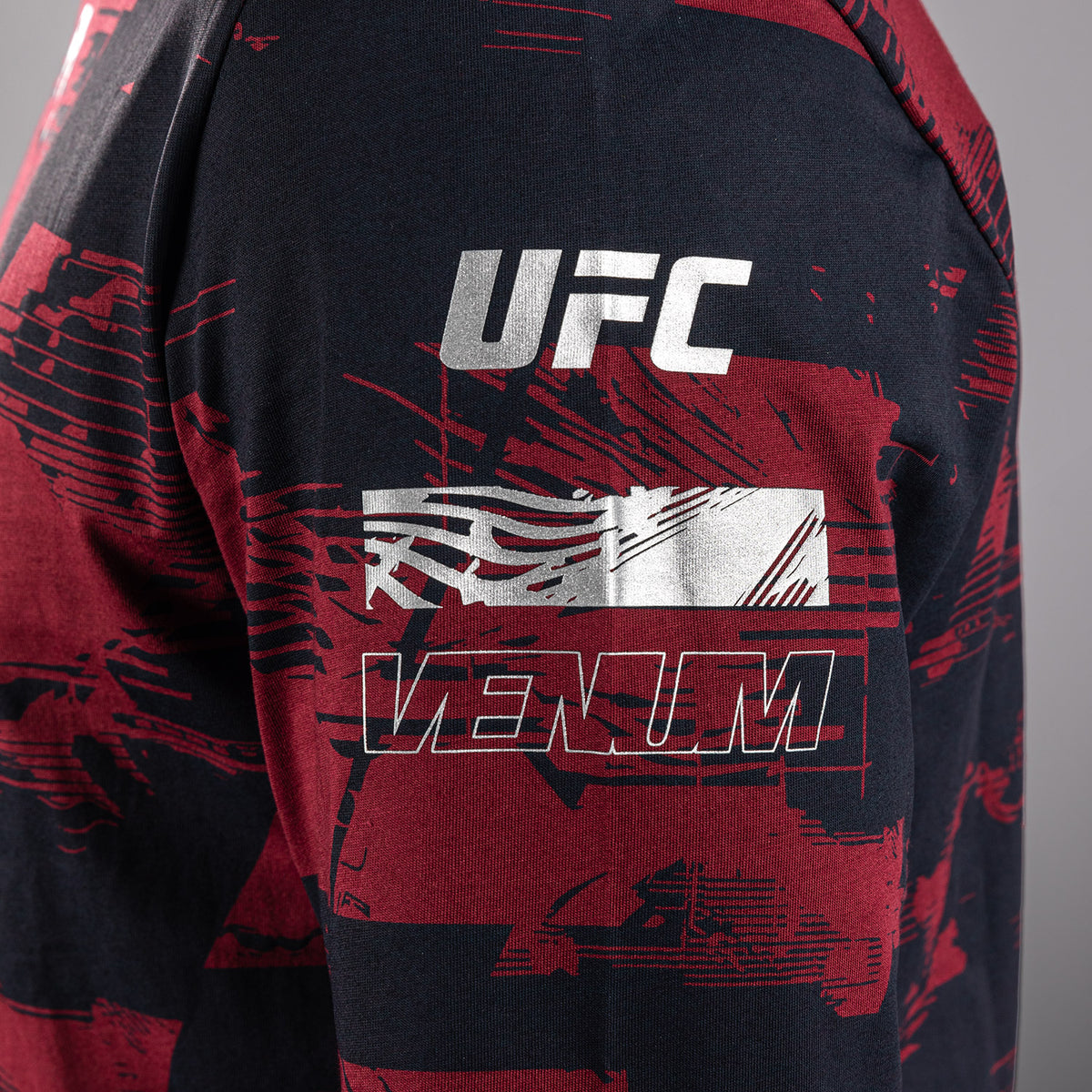 T-shirt manches longues Homme UFC Zenith by Venum Authentic Fight Week - Bleu marine/Bordeaux/Argent - product-type_T-Shirts