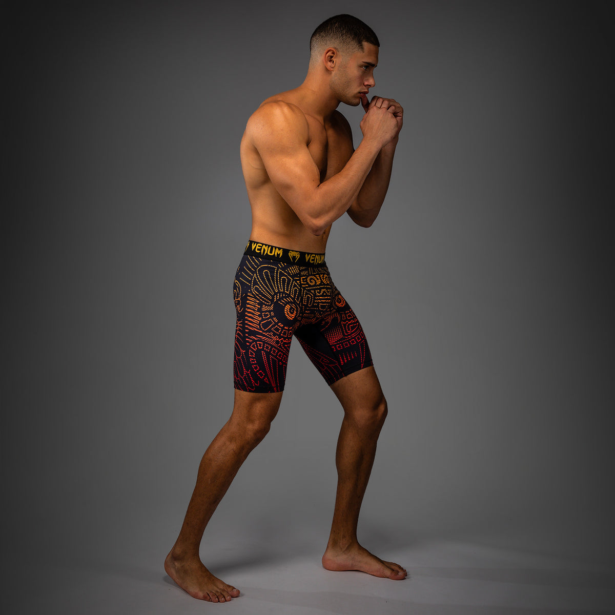 Short de Compression Venum Quetzal Fury - Noir/Rouge Fury/Mandarine - product-type_Shorts de compression
