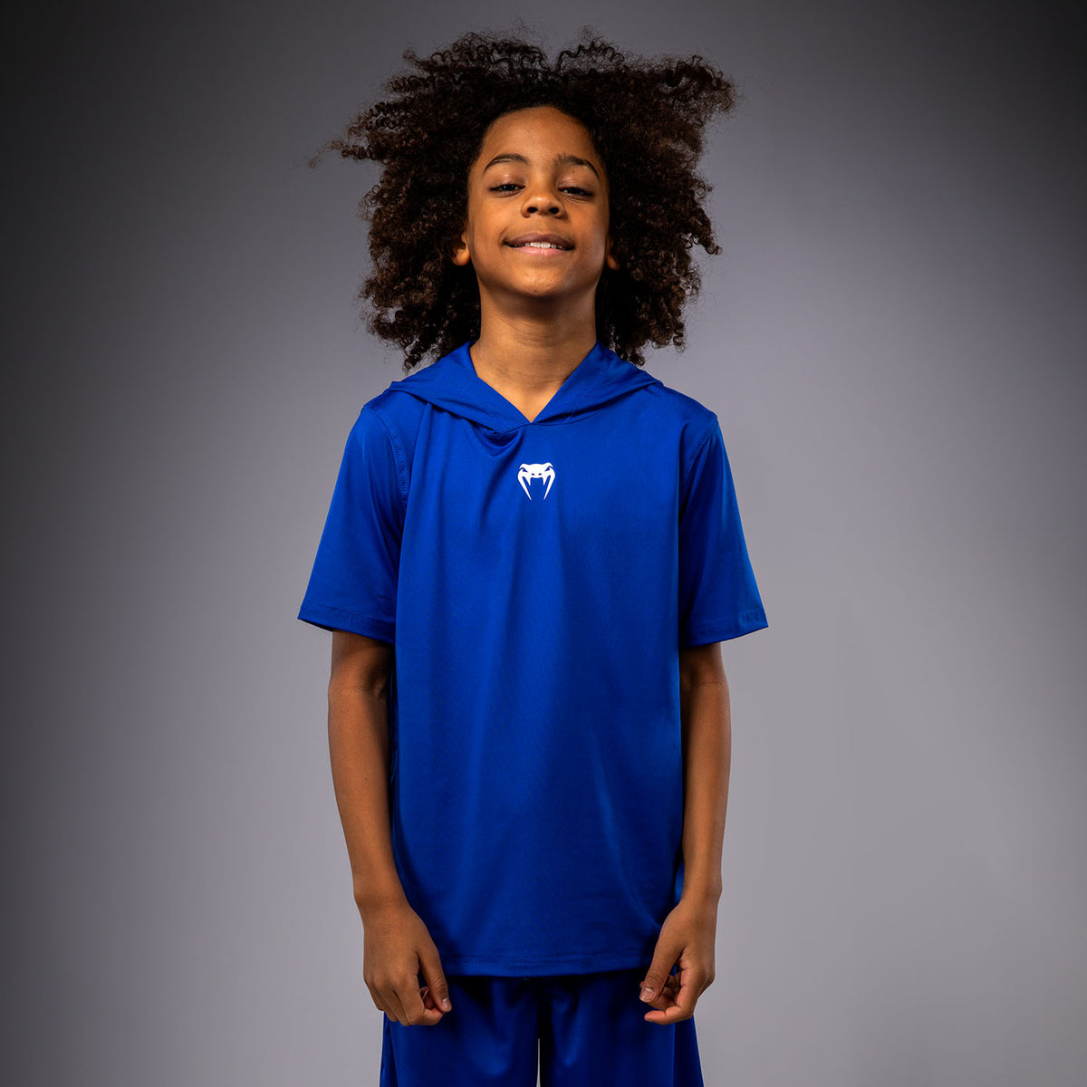 Sweat à capuche à manches courtes Dry Tech pour Enfants Venum Elite - Bleu Royal - product-type_Sweatshirts