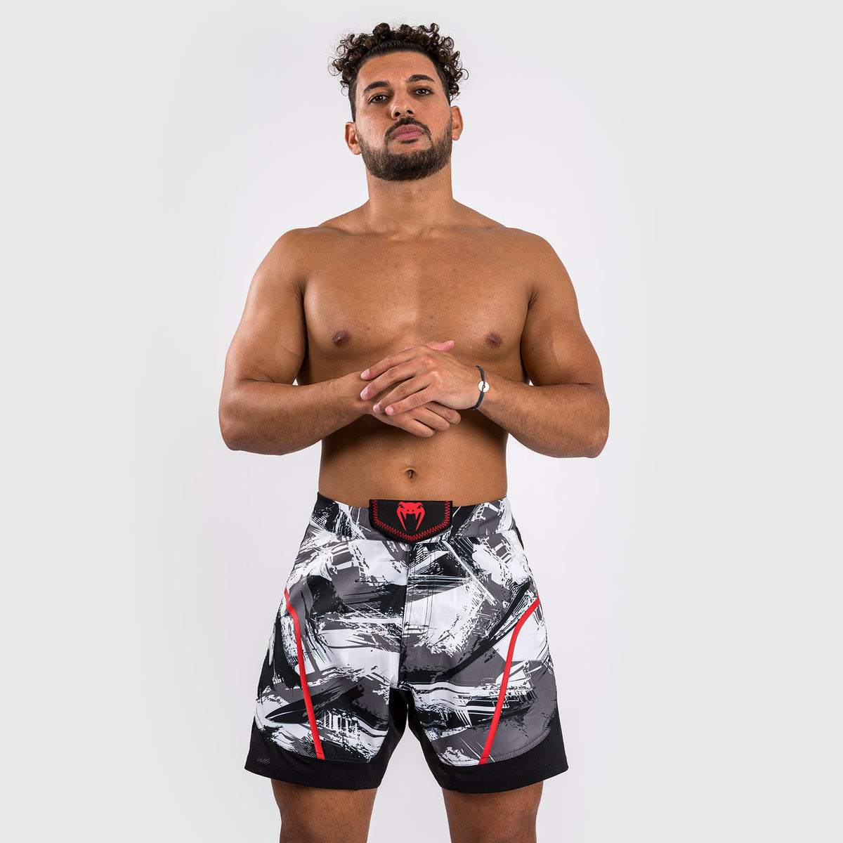 Short de combat Venum Electron 3.0 - Gris/Rouge - product-type_Shorts de MMA