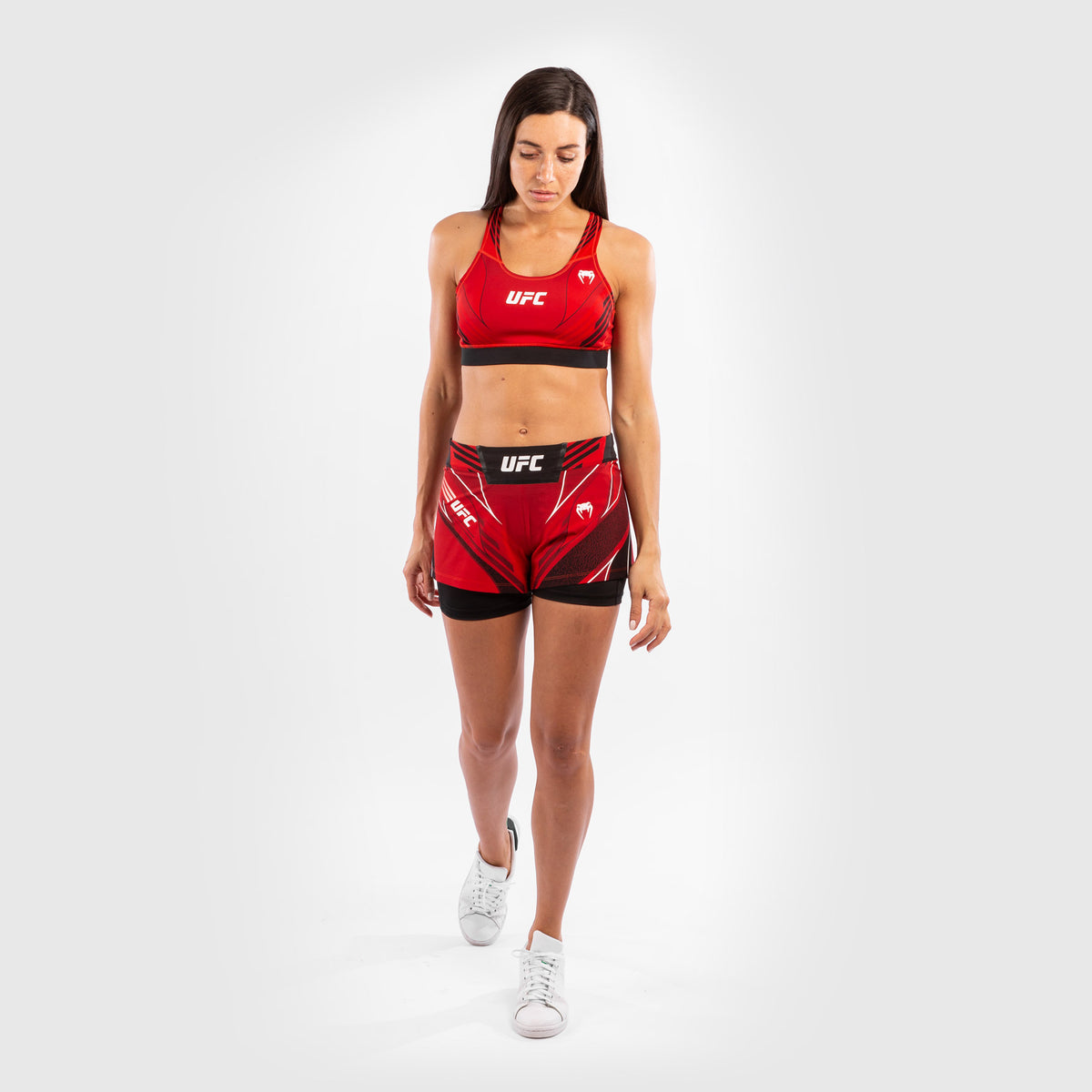 Fightshort Femme UFC Venum Authentic Fight Night - Coupe Courte - Rouge - product-type_Shorts de MMA