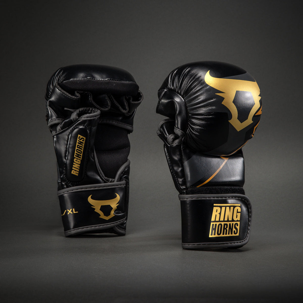 Gants de sparring MMA Ringhorns Charger by Venum - Noir/Or - product-type_Gants de Sparring