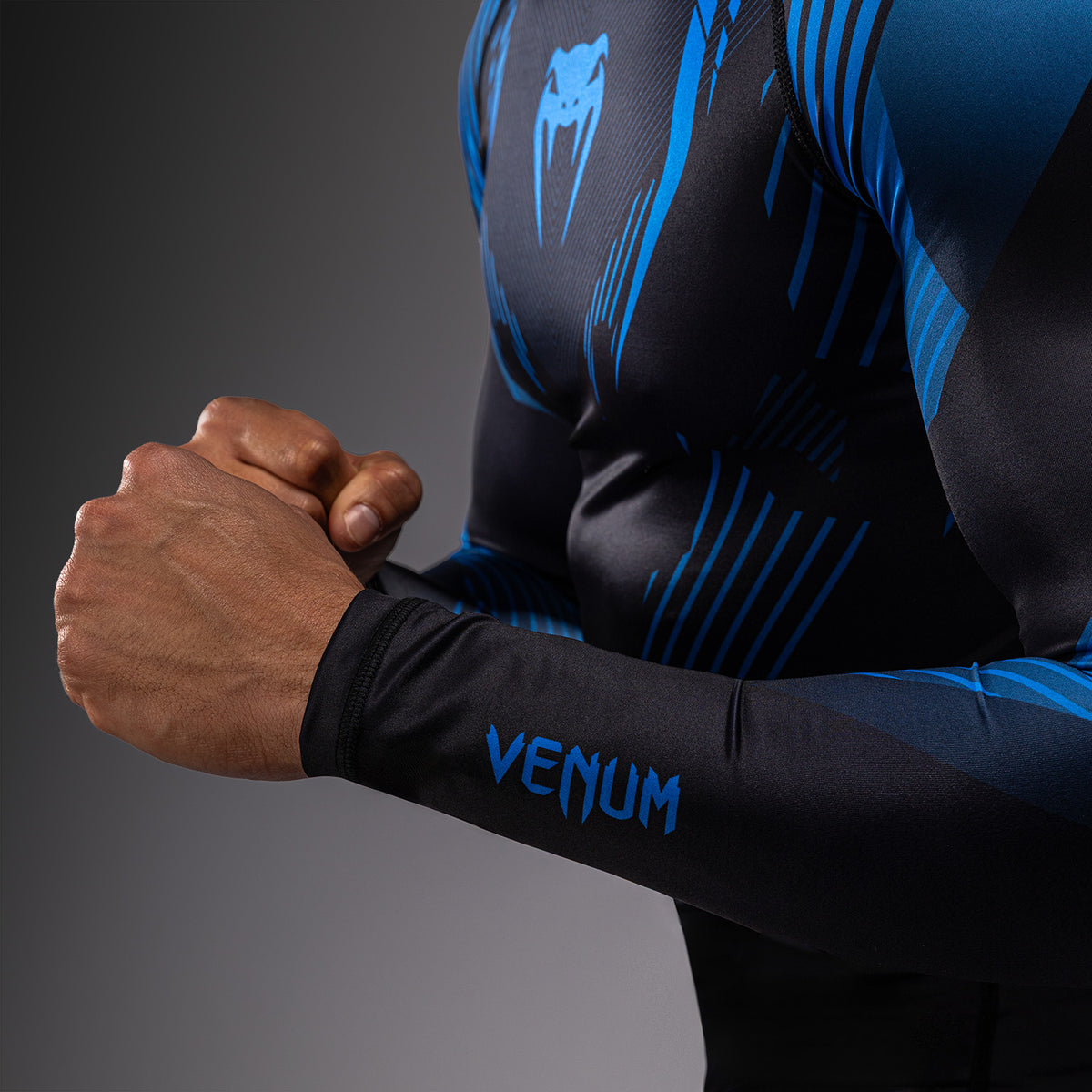 Rashguard à Manches Longues Venum No-Gi 6.0 - Noir/Bleu - product-type_T-Shirts de Compression