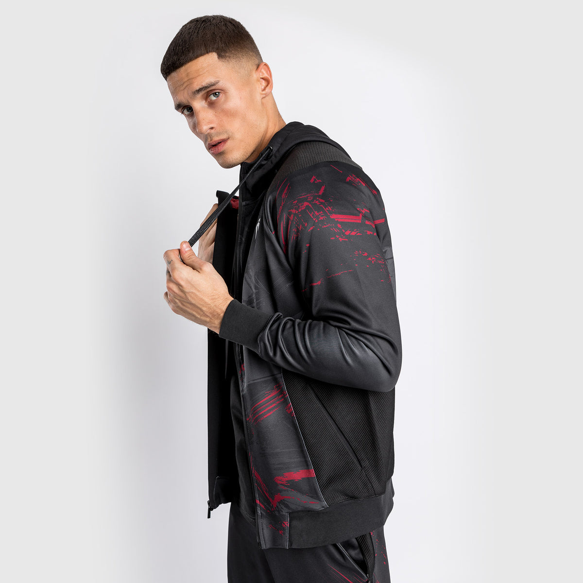 Veste à capuche pour Hommes UFC Venum Authentic Fight Week 2.0 - Noir/Rouge - product-type_Vestes
