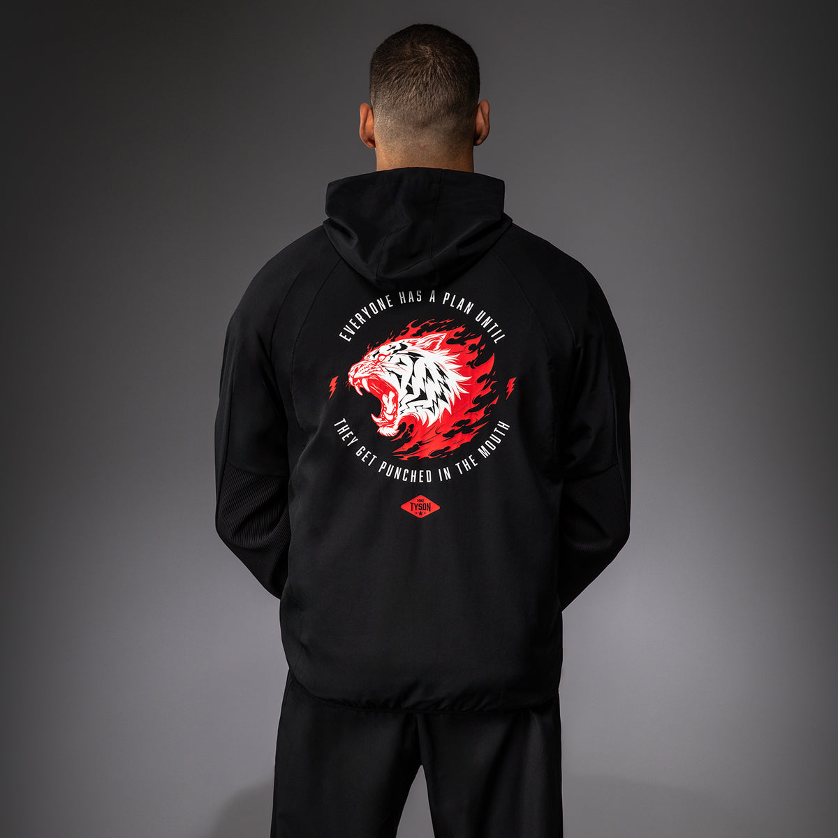 Veste de Survêtement Venum x Mike Tyson Tiger - Noir Profond/Rouge Intense - product-type_Vestes