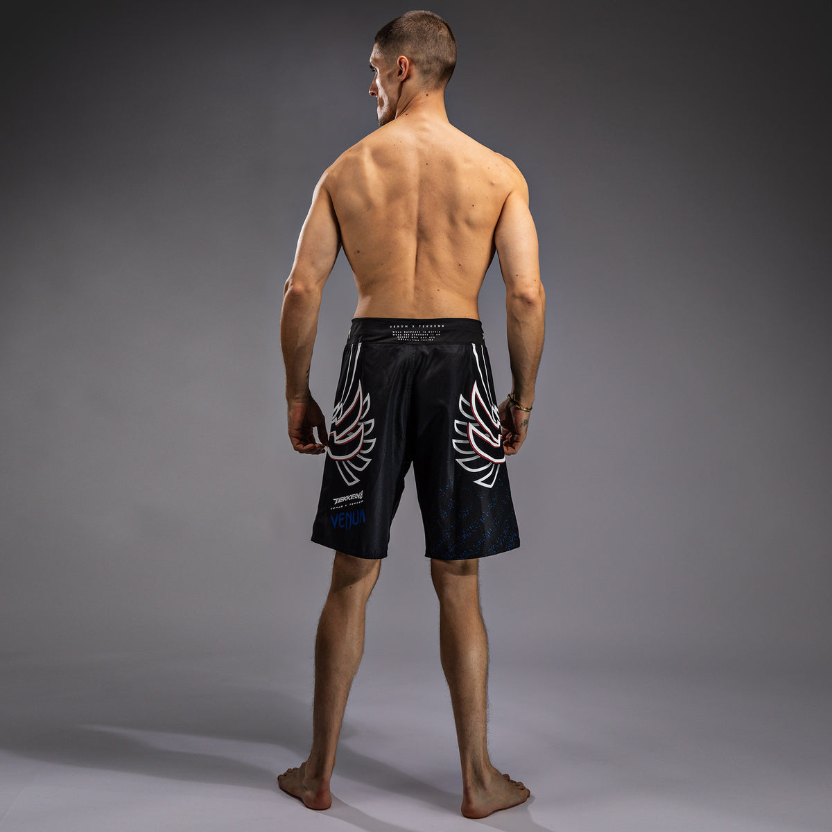 Short de combat Venum x TEKKEN 8 - Jin Kazama - Bleu/Noir/Blanc - product-type_Shorts de MMA